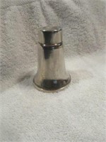 STERLING SILVER AND GLASS WEIGHTED SHAKER