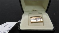 VINTAGE 10K GOLD JACOBS COMPANY TIE TAC WITH