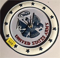 US Army clock, needs hands, 10" diameter