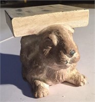 Rabbit pedestal, 4" tall