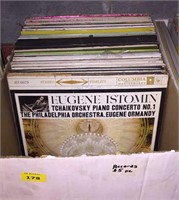 Crate of misc vinyl records