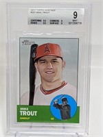 2012 Topps Heritage Mike Trout Beckett Mint 9