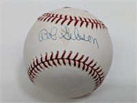 Signed Bob Gibson Rawlings Baseball