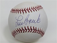 Signed Lou Brock Rawlings Baseball