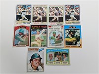 (10) Reggie Jackson Baseball Cards