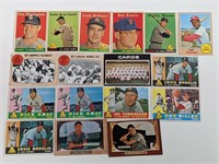 (17) Vintage St. Louis Cardinals Baseball Cards