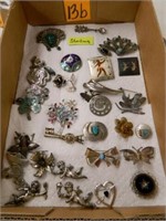 Flat Of Sterling Pins