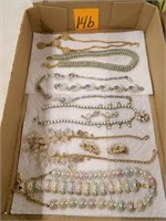 Flat Of Vintage Necklaces