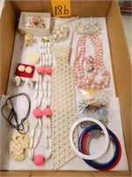 Flat Of Misc. Necklaces, Earrings & Bracelets