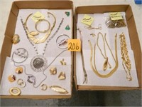 2 Flats Of Monet Necklaces, Bracelets, Earrings &