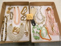 2 Flats Of Gold Tone, Silver Tone & Other -