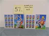 22 Sheets Of 10 Looney Toons