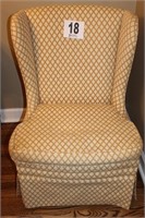 Ladies Side Chair, Custom Upholstery (Back is 3’