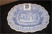 Antique English Etruscan Platter, 18” x 22”