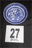 6” Diameter Shallow Blue Willow Bowl, England
