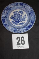 Antique Blue/Celadon Plate, 10” diameter