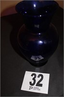 Cobalt blue Vase, 11” tall, 5.5” diameter