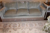 Sofa with Down-Filled Cushions, Fringe Trim, 82”