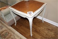 French-Inspired Table, Painted and Antiqued with