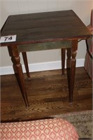 Antique Three Board Table, Painted, 30” tall, 26”