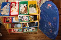 Children’s Toy Organizer with Bins, Assorted