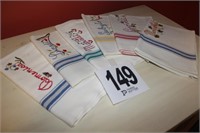 Embroidered Vintage Tea Towels