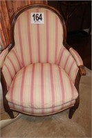Ladies Arm Chair with Custom Upholstery