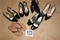 (6) Pair Ladies Shoes, size 8
