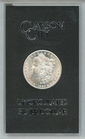 Uncirculated 1885-CC Morgan Silver Dollar in