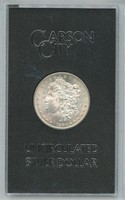 Uncirculated 1883-CC Morgan Silver Dollar in