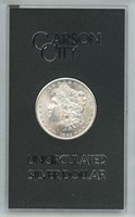 Uncirculated 1882-CC Morgan Silver Dollar in