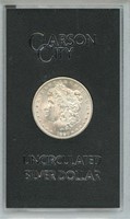 Uncirculated 1880-CC Morgan Silver Dollar in