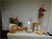 Baskets, Candle Holders, Clock, Lamps