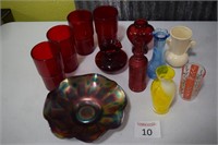 Assortment of Vases & Misc. Items