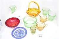 Assortment of Depression & Fenton Glassware