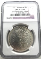 NGC 1921 Morgan Silver $1 Dollar Coin