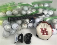 Golf Balls, UH Head Cover and Club Grip