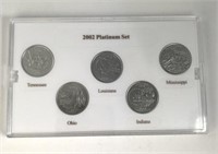2002 Platinum State Quarter Set