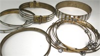 Assorted Vintage Brass MOP Bracelets