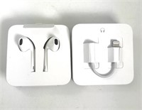 (2) Pairs Apple iPhone Lightning Earbuds NEW