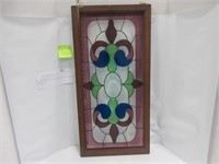 STAINED GLASS WALL HANGING, HANDCRAFTED