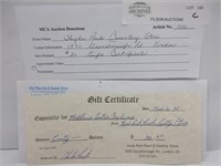 GIFT CERTIFICATE: $20 HYDE PARK COUNTRY STORE