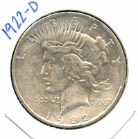 1922-D Peace Silver Dollar