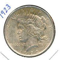 1923 Peace Silver Dollar