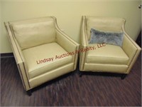 (2) Cloth chairs: 32.5x 33