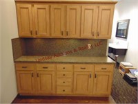 Cabinets: Approx 88x25x36 (lower cabinets)