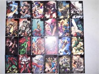 Lot of 24 2010 Marvel Heroes And Villains cards