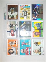 Lot of 9 NFL Football cards - Holoview