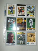 Lot of 9 NFL Football cards C