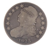 1823 Capped Bust Silver Half Dollar
